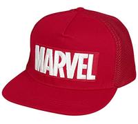Marvel Logo Snapback Cap Red White Embroidered Size Adjustable Adult Size