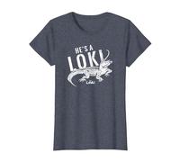 Marvel Loki Alligator He is A Loki T-Shirt, Women, Heather Blue, Large