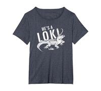 Marvel Loki Alligator He is A Loki T-Shirt, Women's Plus, Heather Blue, 6X
