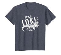 Marvel Loki Alligator He is A Loki T-Shirt, Youth, Heather Blue, Small