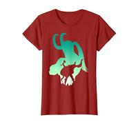 Marvel Loki and Thor Silhouette Brothers T-Shirt, Women, Cranberry Red, 3X-Large