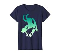 Marvel Loki and Thor Silhouette Brothers T-Shirt, Women, Navy Blue, Medium