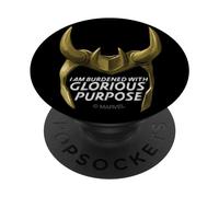 Marvel Loki Horned Helmet Burdened with Glorious Purpose PopSockets Swappable PopGrip