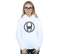 Marvel Women's Loki Icon Hoodie in White | Size: XL Marvel White XL