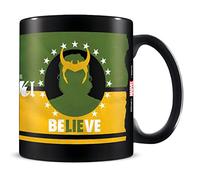 Marvel Loki Mug in Presentation Gift Box (Believe Design) 11oz Ceramic Mug - Official Merchandise, Black