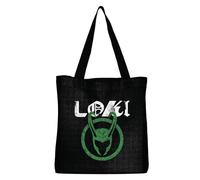 Marvel Loki TV Show BWLOKIMBB001 Unisex Tote Bag, Black, Size XL, Black, 38 X 42 CM, Utility
