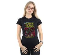 Marvel Luke Cage Distressed Yourself Cotton T-Shirt In Black Black XL