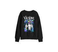 Marvel Marbled Venom Kids Sweatshirt, Black | Size: 7-8 Years Marvel Black 7-8 Years