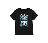 Marvel Marbled Venom T-Shirt Black | Size: 7-8 Years Marvel Black 7-8 Years