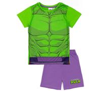 Marvel Marvel BoysGreen Hulk Character Print Short Sleeve Short Leg Pyjama Set - 5-6 Years