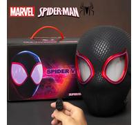 Marvel Mascara Miles Spiderman Headgear Cosplay Moving Eyes Electronic Mask Spider Man 1:1 Remote Control Toys For Adults Gift Manual version