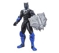 Marvel Mech Strike 15-cm-scale Action Figure Toy Black Panther and Battle Accessory, for Children Aged 4 and Up F1667