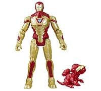 Marvel Mech Strike Mechasaurs Iron Man 4 Inch Action Figure with Weapon Accessories, Toy for Ages 4 and Up, Medium