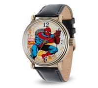 Marvel Men Analog Quartz Watch with Faux Leather Strap W001763