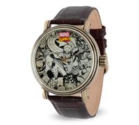Marvel Men Analog Quartz Watch with Faux Leather Strap W001768