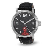 Marvel Men Analog Quartz Watch with Leather Strap WMA000421