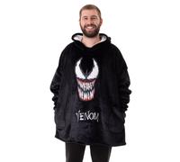 Marvel Men's Adult Blanket Hoodie (Black) in Black Marvel Black One Size