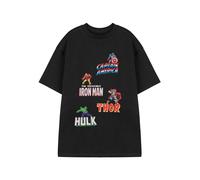 Marvel Men's Adult Short Sleeved T-Shirt (Black) in Black | Size: Small Marvel Black S