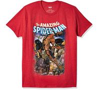 Marvel Men's Amazing Spider-Man T-Shirt, Heather Red, Large