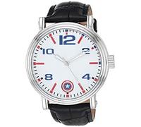 Marvel Men's Analog Quartz Watch with Patent Leather Strap WMA000419