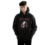 Marvel Men's Ant-Man And The Wasp Scott Mask Hexagon Hoodie Black Medium