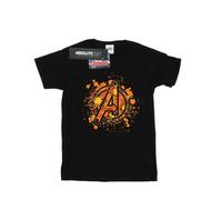 Marvel Mens Avengers Assemble Halloween Spider Logo T-Shirt - Black - Black - L