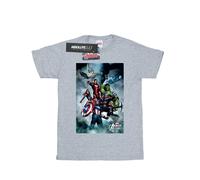 Marvel Mens Avengers Assemble Team Montage T-Shirt BI5666