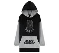 Marvel Oversized Hoodie Blanket for Men and Teenagers Avengers Black Panther Captain America Iron Man - Gifts for Men (Black/Grey)