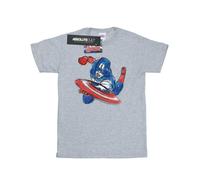 Marvel Mens Avengers Captain America Spray T-Shirt BI6039