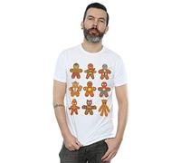 (4XL, White) Marvel Mens Avengers Christmas Gingerbread T-Shirt