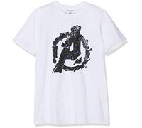 Marvel Men's Avengers Cracked T Shirt, White (White White), M UK