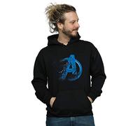 Marvel Men's Avengers Endgame Dusted Logo Hoodie Black XX-Large