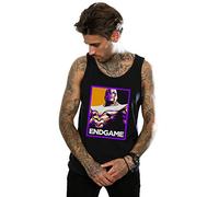 Marvel Men's Avengers Endgame Thanos Poster Vest Black Small