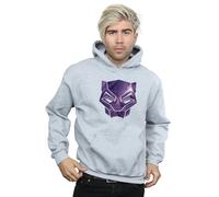 Marvel Men's Avengers Infinity War Black Panther Geometric Hoodie in Grey | Size: Small Marvel Grey S