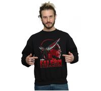 Marvel Men's Avengers Infinity War Falcon Character Sweatshirt in Black | Size: 3XL Marvel Black 3XL