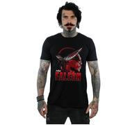 Marvel Men's Avengers Infinity War Falcon Character T-Shirt in Black | Size: XL Marvel Black XL