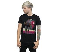Marvel Men's Avengers Infinity War Vision Character T-Shirt in Black | Size: Medium Marvel Black M