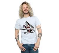 Marvel Men's Avengers Iron Man Armoured Avenger T-Shirt Sport Grey Medium