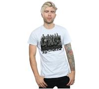 Marvel Men's Avengers Mono Team Art T-Shirt in Grey | Size: Small Marvel Grey S
