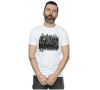 Marvel Men's Avengers Mono Team Art T-Shirt in White | Size: Medium Marvel White M