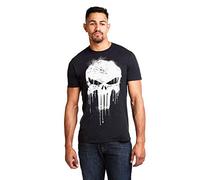 Marvel Men's Avengers Punisher Skull T-Shirt, Black (Black Blk), X (Size:X-Large)