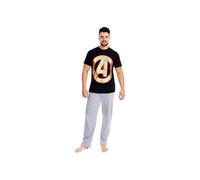 Marvel Men's Avengers Pyjamas in Black | Size: 2XL Marvel Black 2XL
