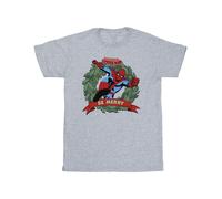 Marvel Men's Be Merry T-Shirt in Grey | Size: 2XL Marvel Grey 2XL
