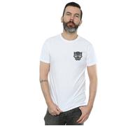 Marvel Men's Black Panther Black On Black Chest Print T-Shirt in White | Size: 3XL Marvel White 3XL