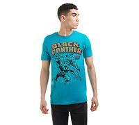 Marvel Men's Black Panther Combat T Shirt, Jade Dome, L UK