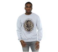 Marvel Men's Black Panther Gold Killmonger Sweatshirt in Grey | Size: Large Marvel Grey L