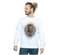Marvel Men's Black Panther Gold Killmonger Sweatshirt in White | Size: Large Marvel White L