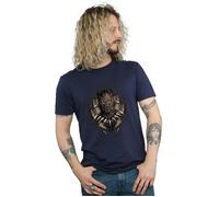 Marvel Men's Black Panther Gold Killmonger T-Shirt in Navy | Size: Medium Marvel Navy M