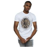 Marvel Men's Black Panther Gold Killmonger T-Shirt in White | Size: Medium Marvel White M