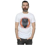 Marvel Men's Black Panther Made in Wakanda Red T-Shirt in White | Size: 3XL Marvel White 3XL